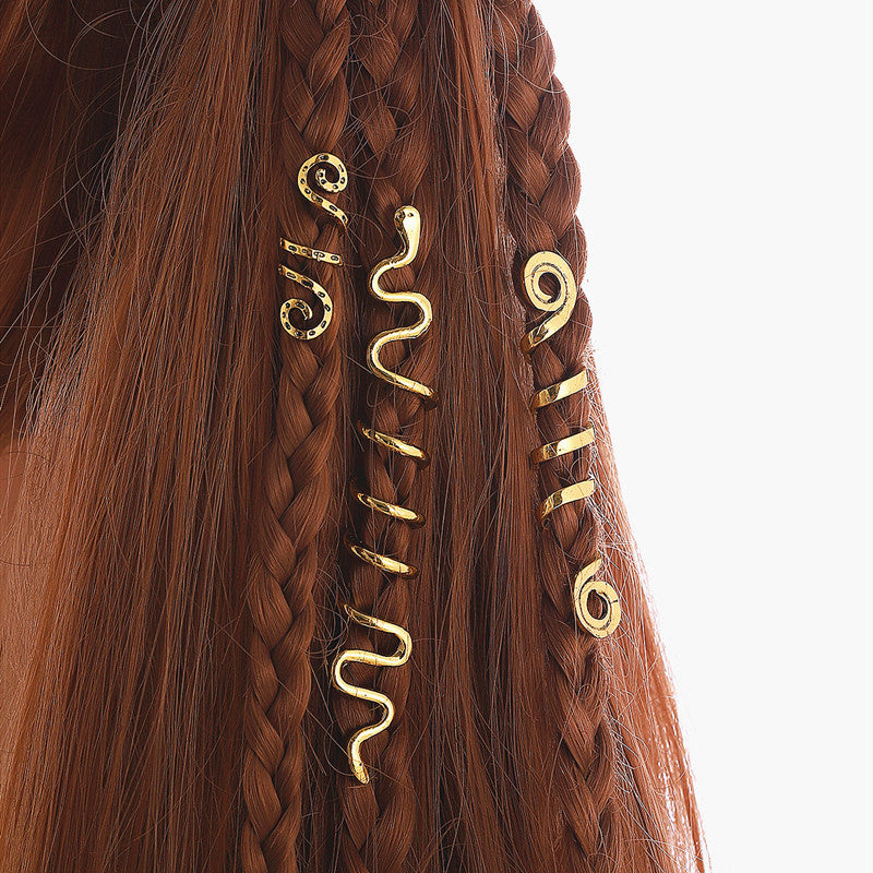 Kryc Viking Celtic Hair Accessories 3 Viking Spiral Hair Beads Spiral Viking  Hair Accessories Braids Hair Accessories Dirty Braid Ornaments Vintage Ro