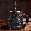 Black Dragon Steel Mug