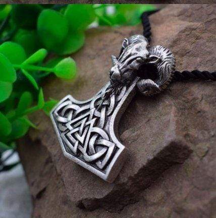 ageofvikings Silver Hammer of Thor Necklace