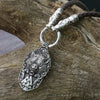 Viking Wolf Necklace with Wolf Protect Me Engraving