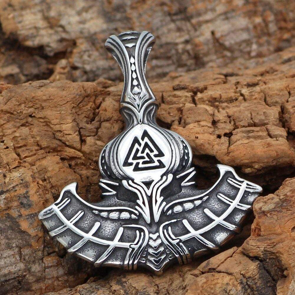 Odins-Glory Mjolnir Valknut King Chain