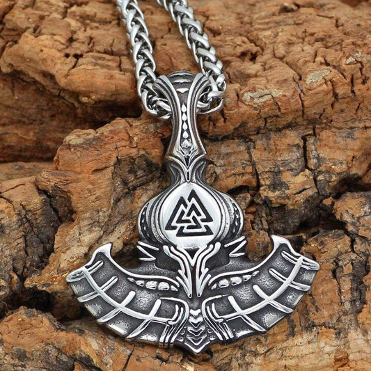 Odins-Glory Mjolnir Valknut King Chain