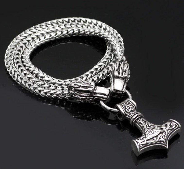 Norse Thor's Hammer Necklace - Vikings Roar