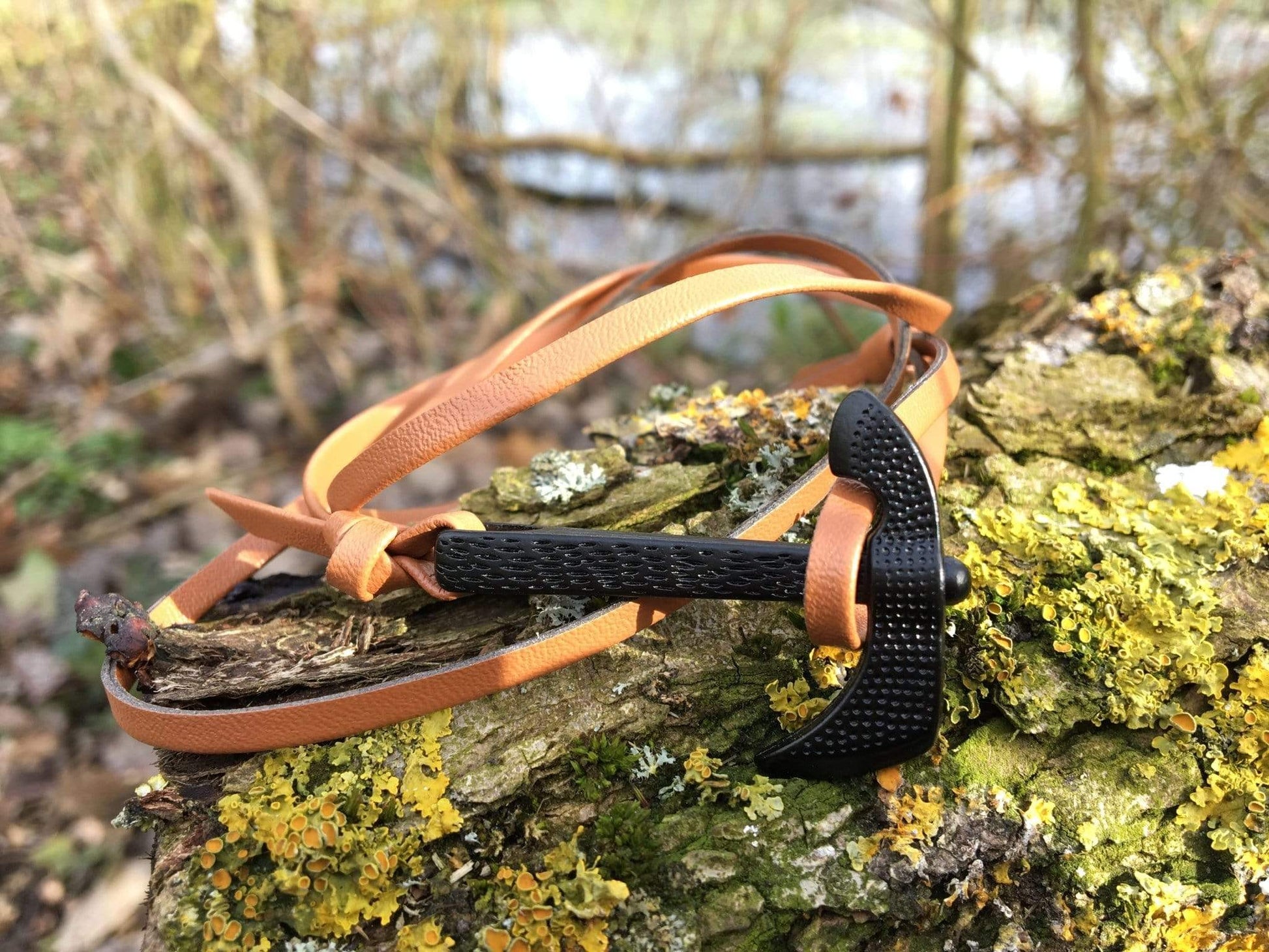 ageofvikings Viking Axe Leather Bracelet