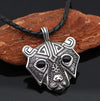 ageofvikings Silver/Cord Viking Bear Pendant