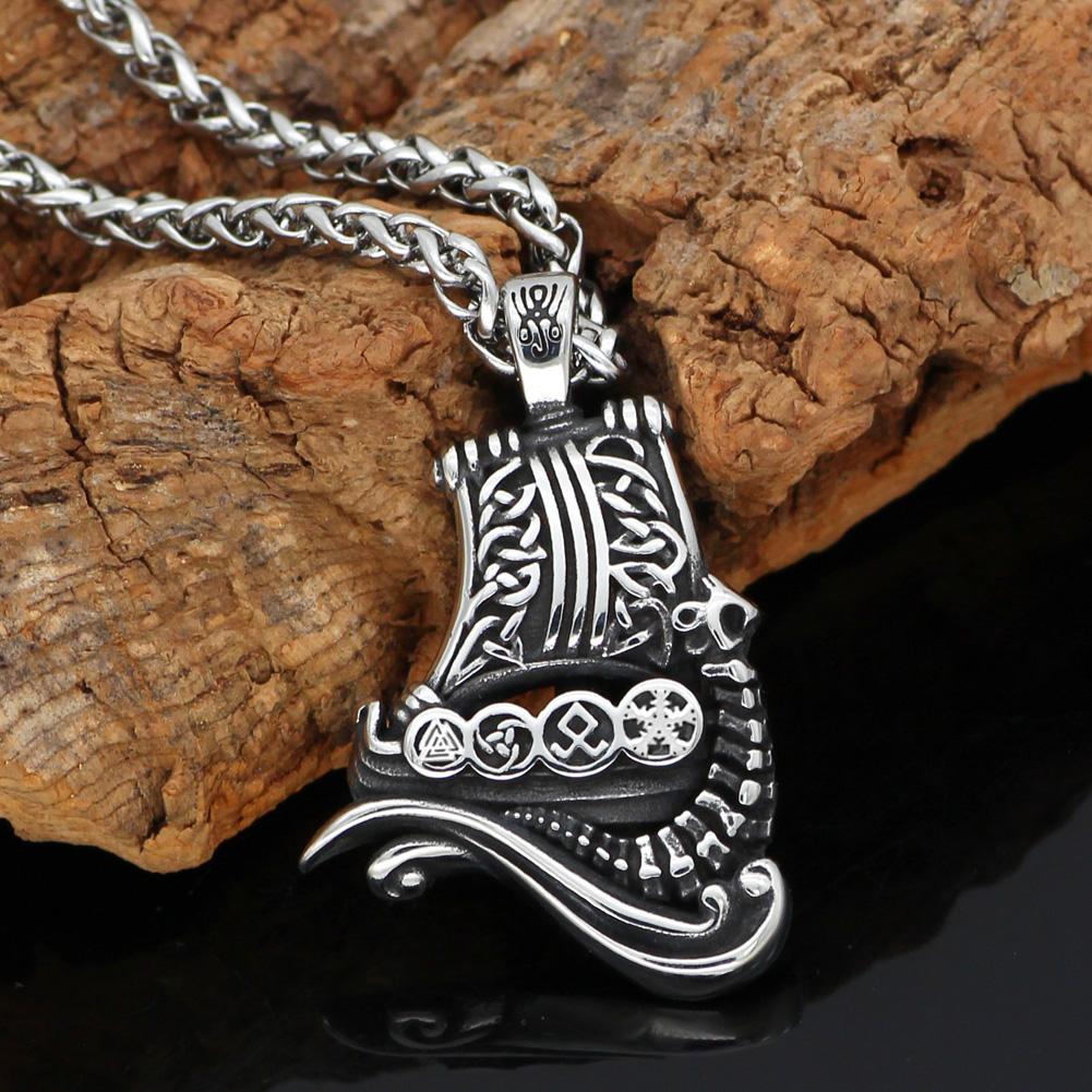 Odins-Glory Viking Longboat Necklace