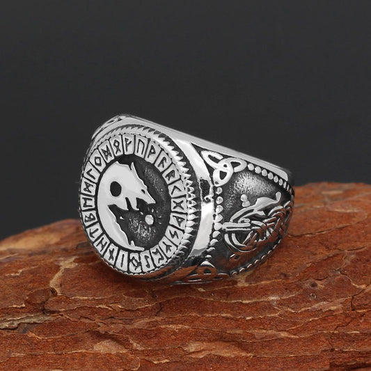 Odins-Glory Viking Wolf Ring