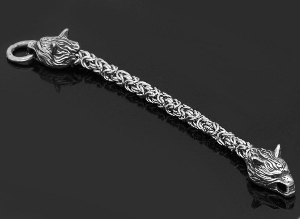 Stainless Steel Wolf Head Golden Bracelet For Men – Manntara Co.