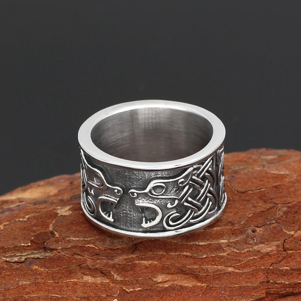Wolf and Raven Sterling Silver ring – GeorgeSilver